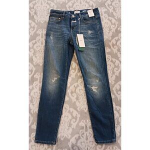Closed Baker Mid-Rise Distressed Jeans in Mid Blue/NWT, Size 26 (2)